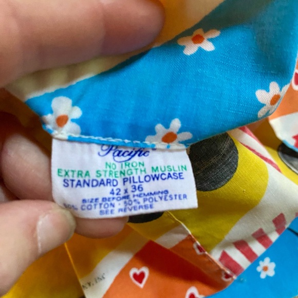 💕Pacific Raggedy Ann & Andy Standard Patchwork Pillowcase💕 Vintage - Picture 7 of 10